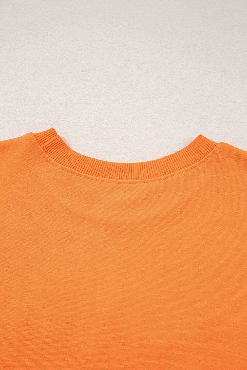 Grapefruit Orange Spooky Graphic Halloween Crew Neck Holiday Sweatshirt