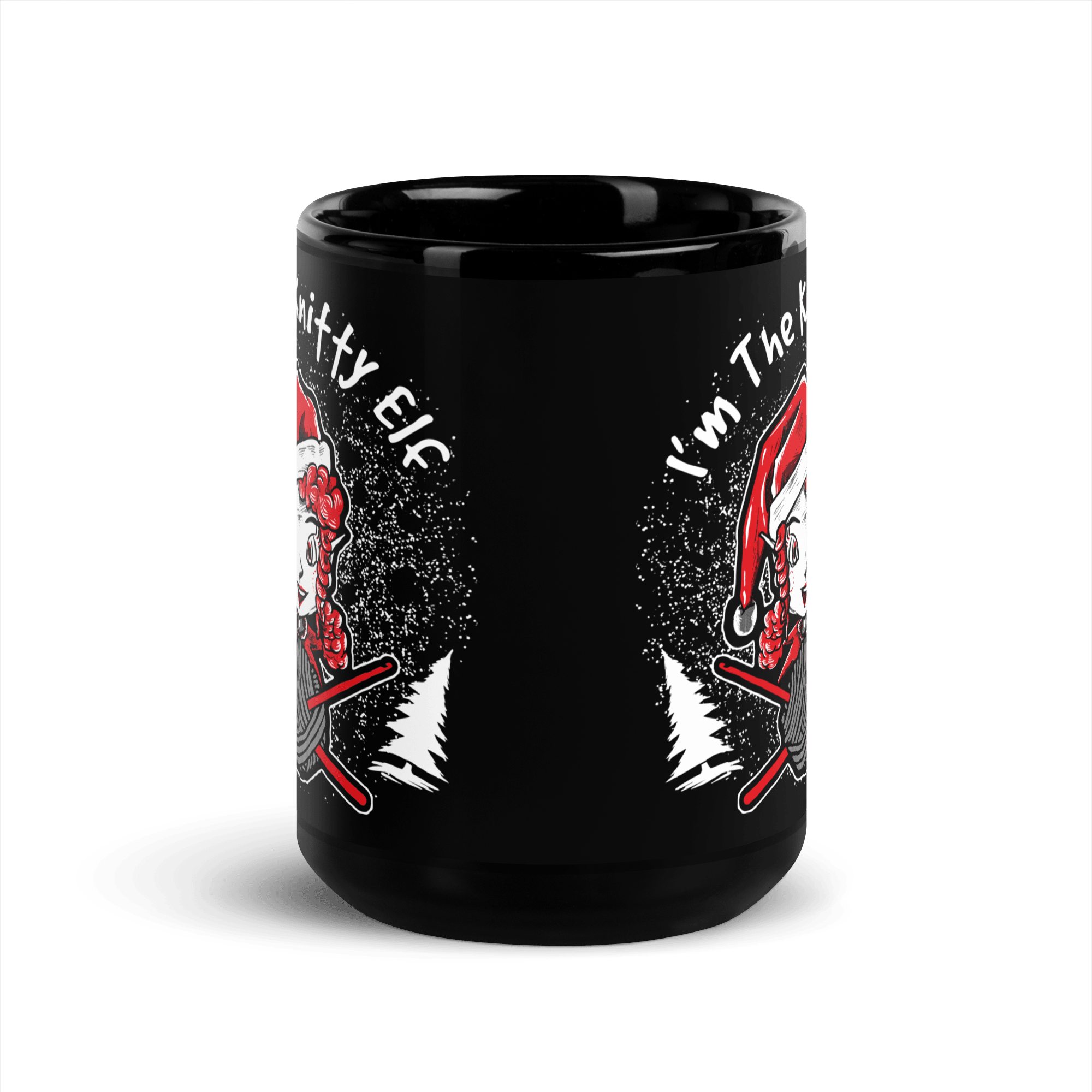 Knitty Elf Glossy Mug - L & M Kee, LLC