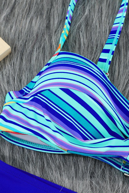 Twisted Bust Bikini Set - L & M Kee, LLC