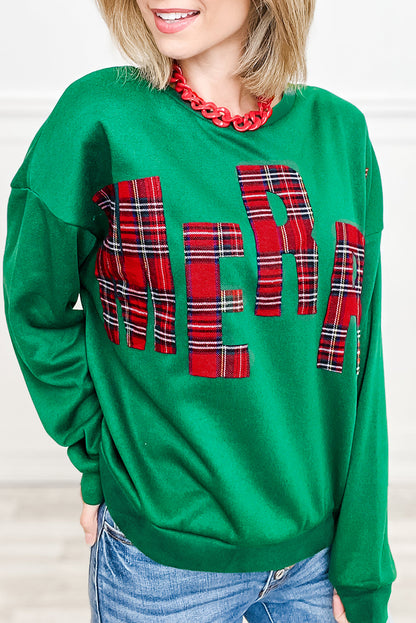 White Plaid MERRY Christmas Vacation Sweatshirt