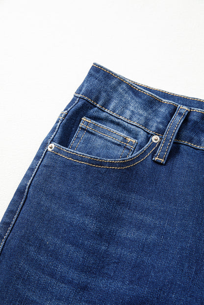 Sail Blue Western Stitch Patched Pocket Bootcut Jeans