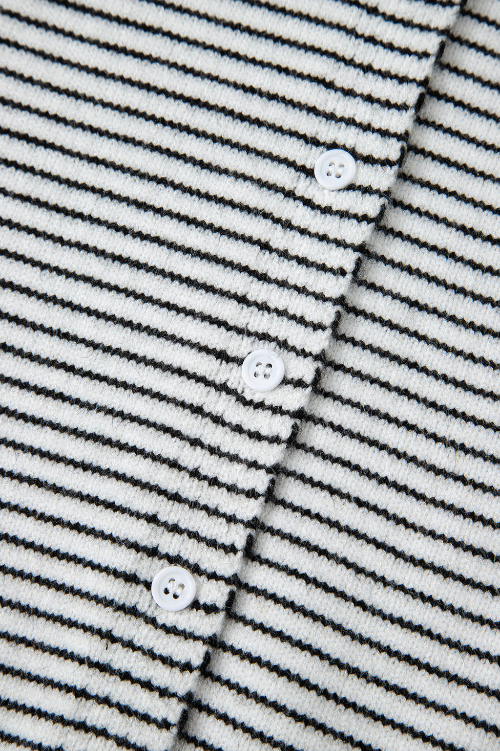 Black Stripe Contrast Trim Cap Sleeve Button Down Casual Cardigan