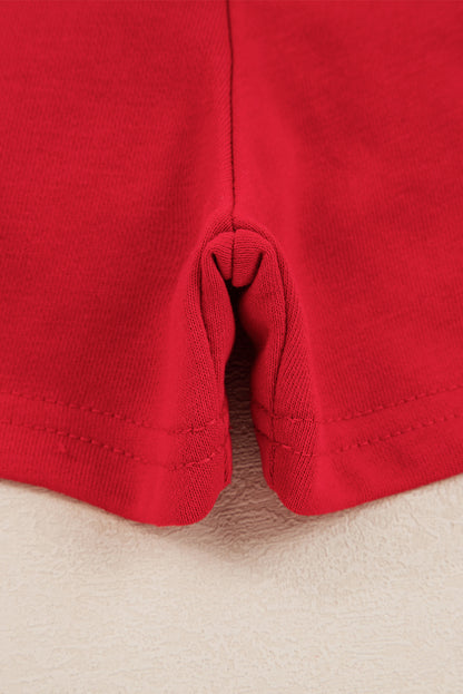 Black Varsity Stripe Detail Drop Shoulder Pullover Mini Skirt Set