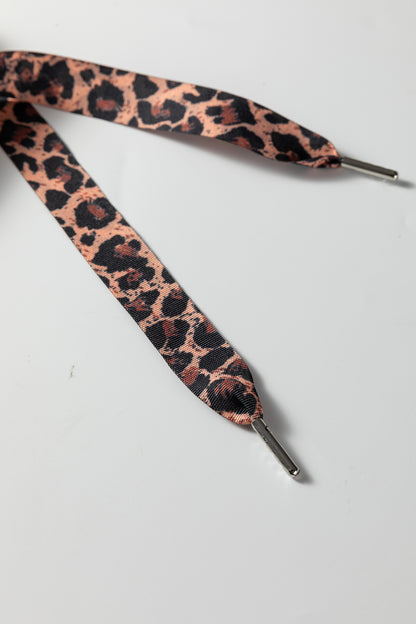 Parchment Thermal Textured Leopard Drawstring Baggy Hoodie