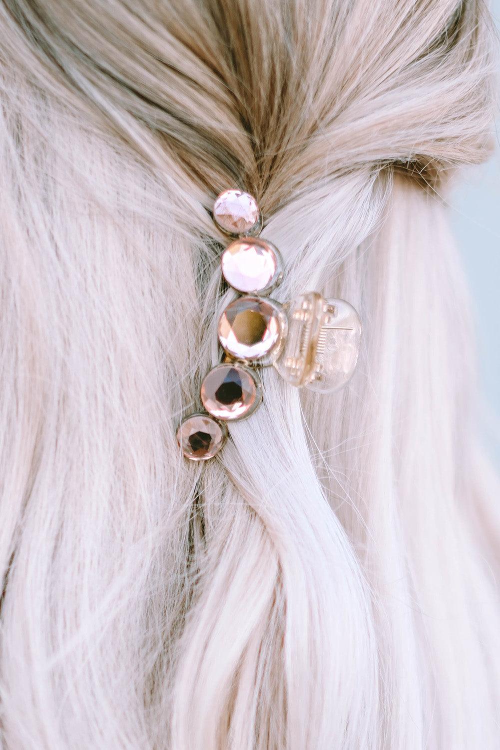 Multicolor Elegant Crystal Hair Claw - L & M Kee, LLC