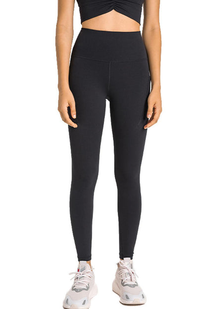 Black High Waist Fitness Leggings with Pockets - L & M Kee, LLC