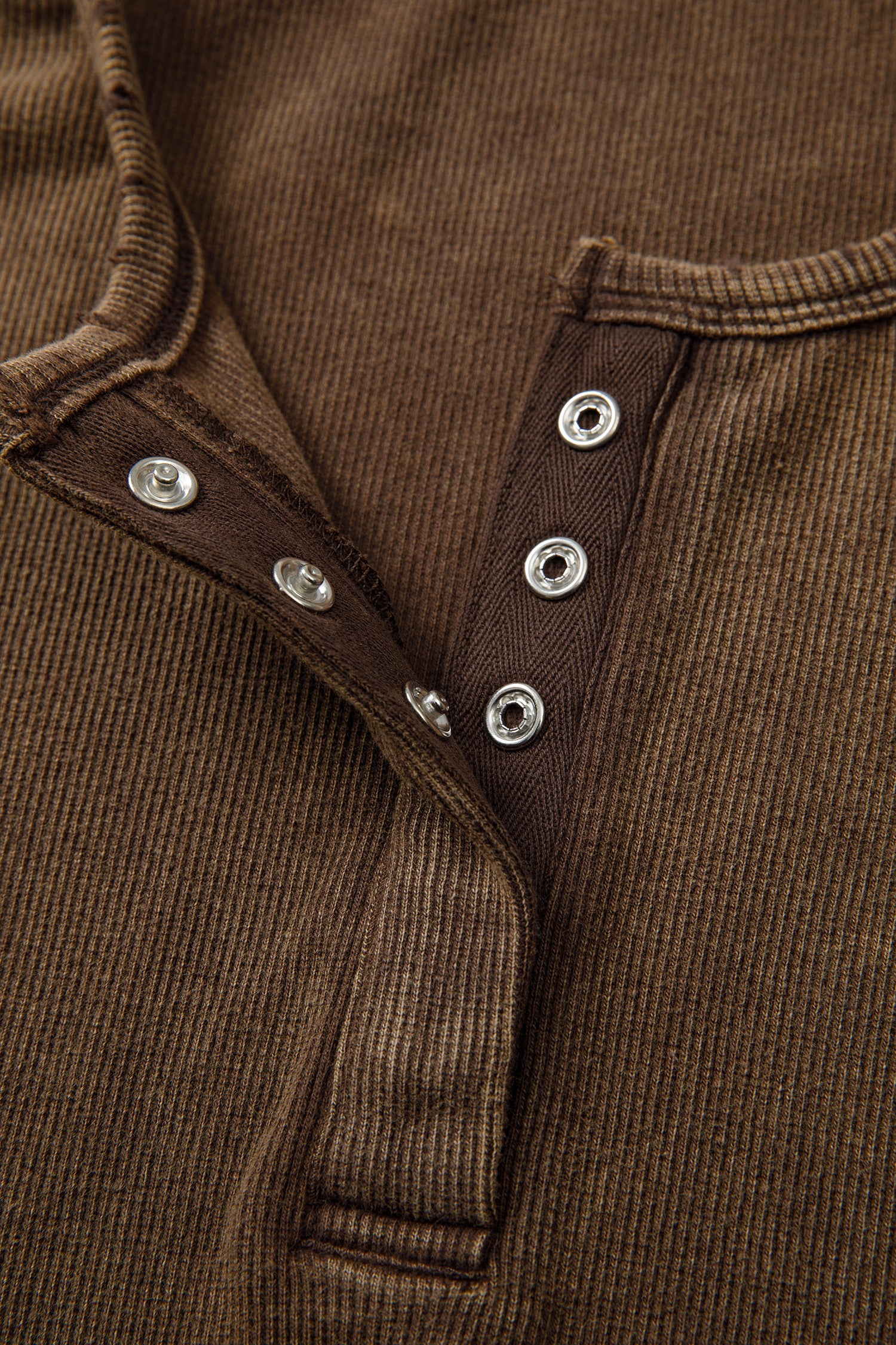 Coffee Vintage Distressed Ribbed Mineral Wash Tank Top