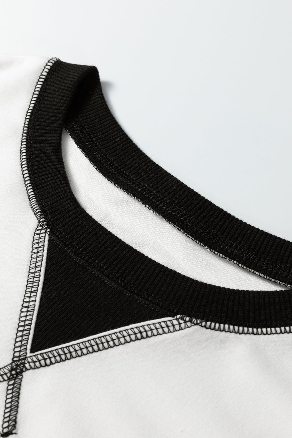 Red Stripe Sleeve Patchwork Casual Knit Top