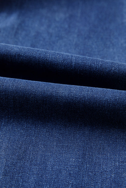 Sail Blue Western Stitch Patched Pocket Bootcut Jeans