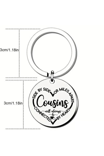 Silvery Cousins Stainless Steel Key Ring - L & M Kee, LLC