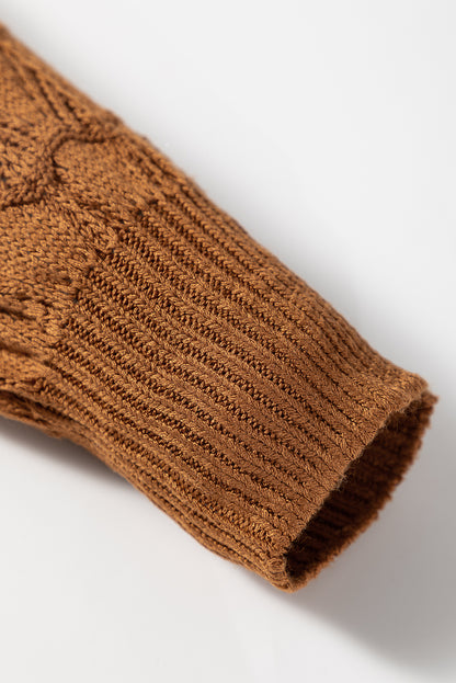 Rose Lightweight Buttoned Front Crochet Cardigan