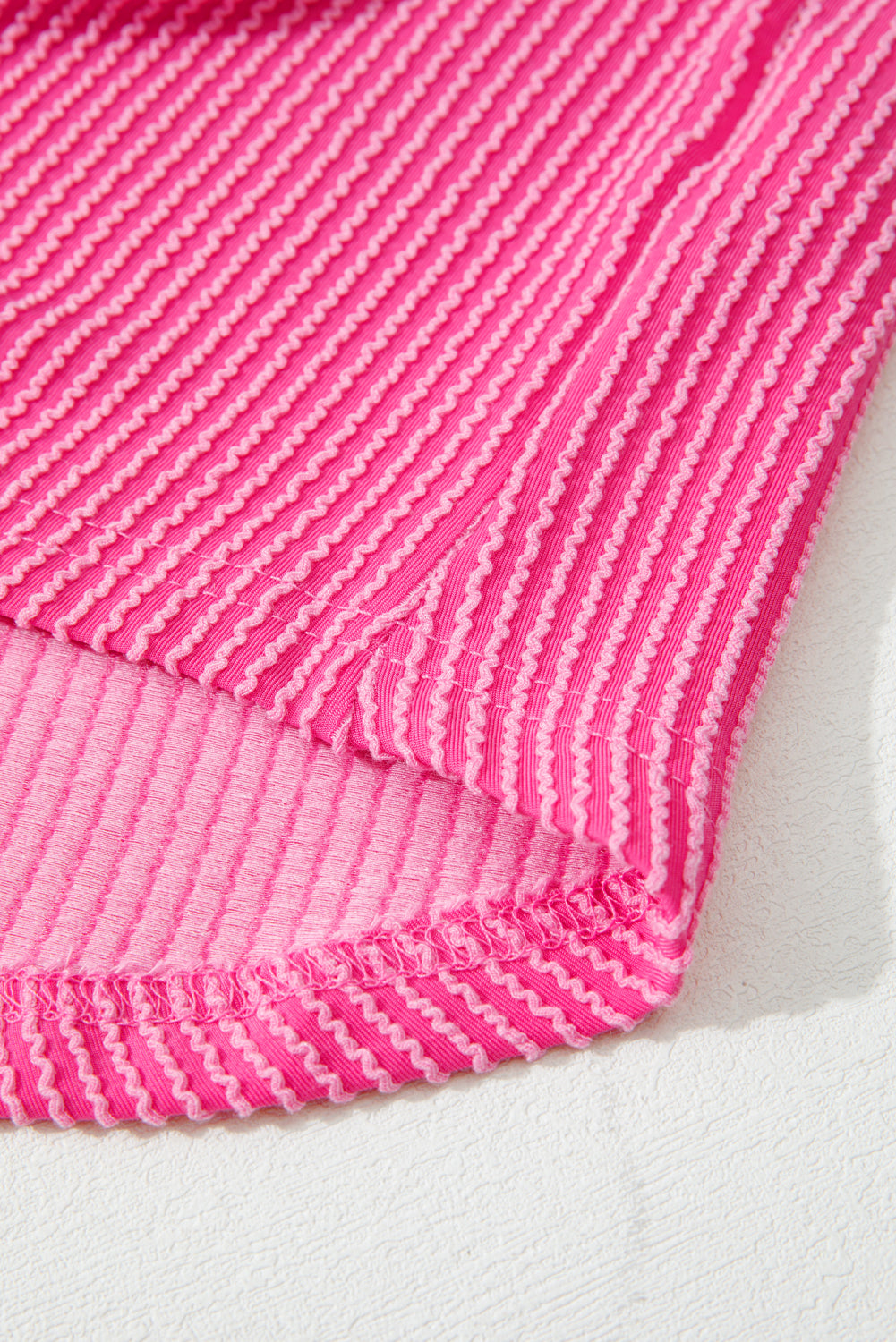 Rose Red Leopard Patched Twisted Ribbed Western Casual Shacket