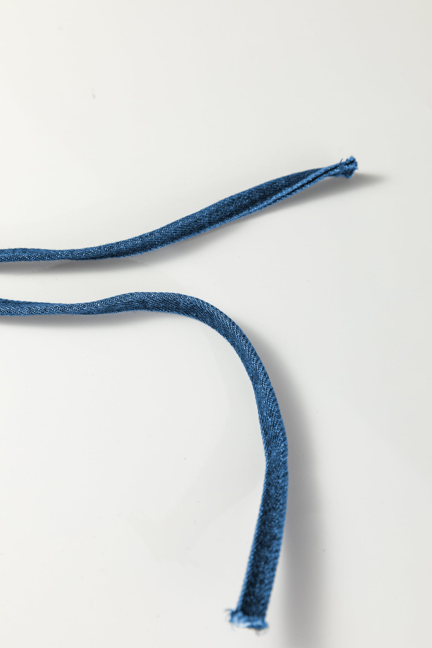 Sail Blue Checkered Side Panel Patchwork Drawstring Loose Denim Pants