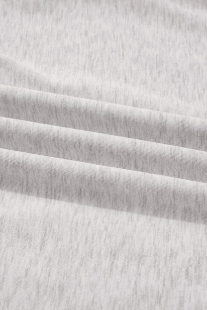 Dark Khaki Polo Collar V Neck Pullover and Drawstring Sweatpants Set