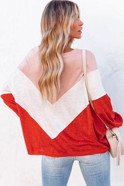 Oversized Chevron Knit Top - L & M Kee, LLC