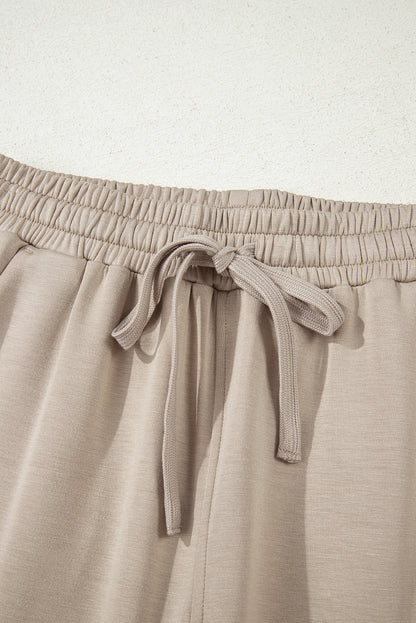 Jet Stream Half Zip Thumbhole Sleeve Hoodie Active Pants 2pcs Outfit