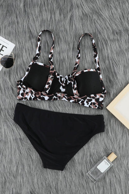 Twisted Bust Bikini Set - L & M Kee, LLC