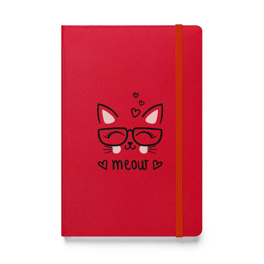 Cat Meow Hardcover bound notebook - L & M Kee, LLC