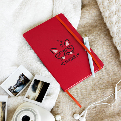 Cat Meow Hardcover bound notebook - L & M Kee, LLC