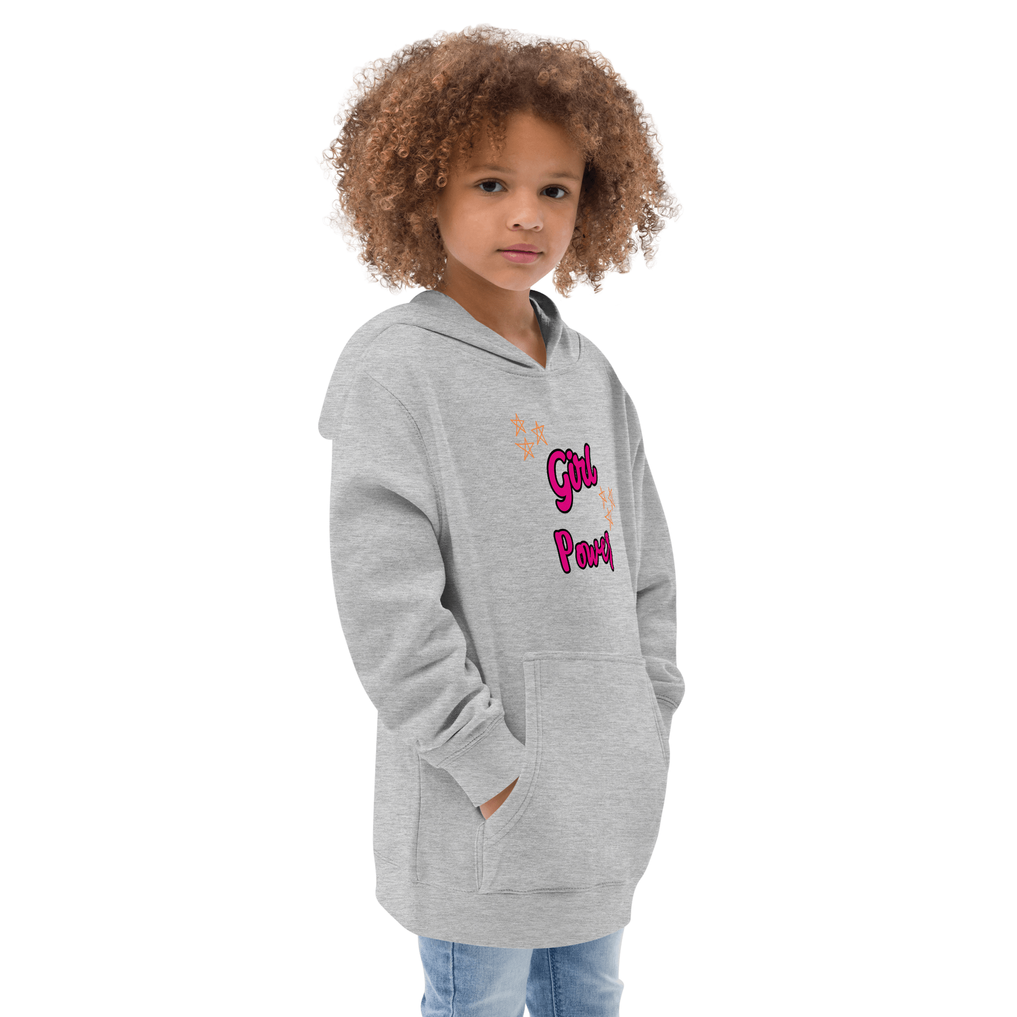 Girl Power Kids fleece hoodie - L & M Kee, LLC