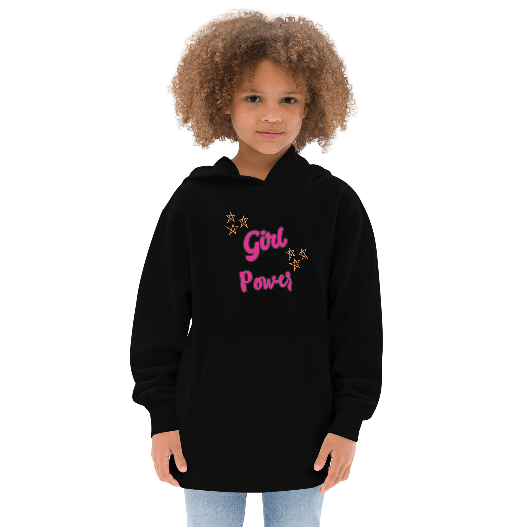 Girl Power Kids fleece hoodie - L & M Kee, LLC