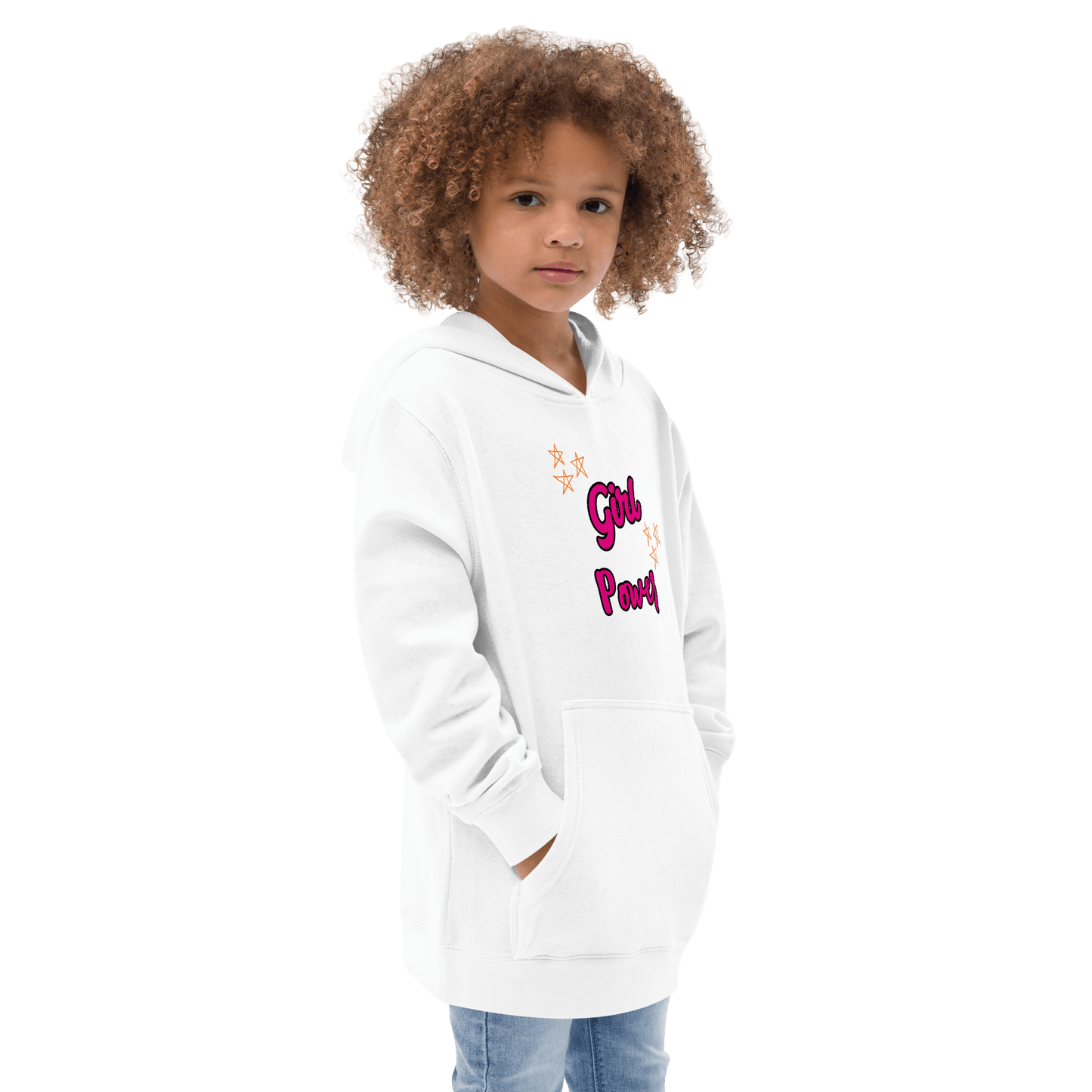 Girl Power Kids fleece hoodie - L & M Kee, LLC