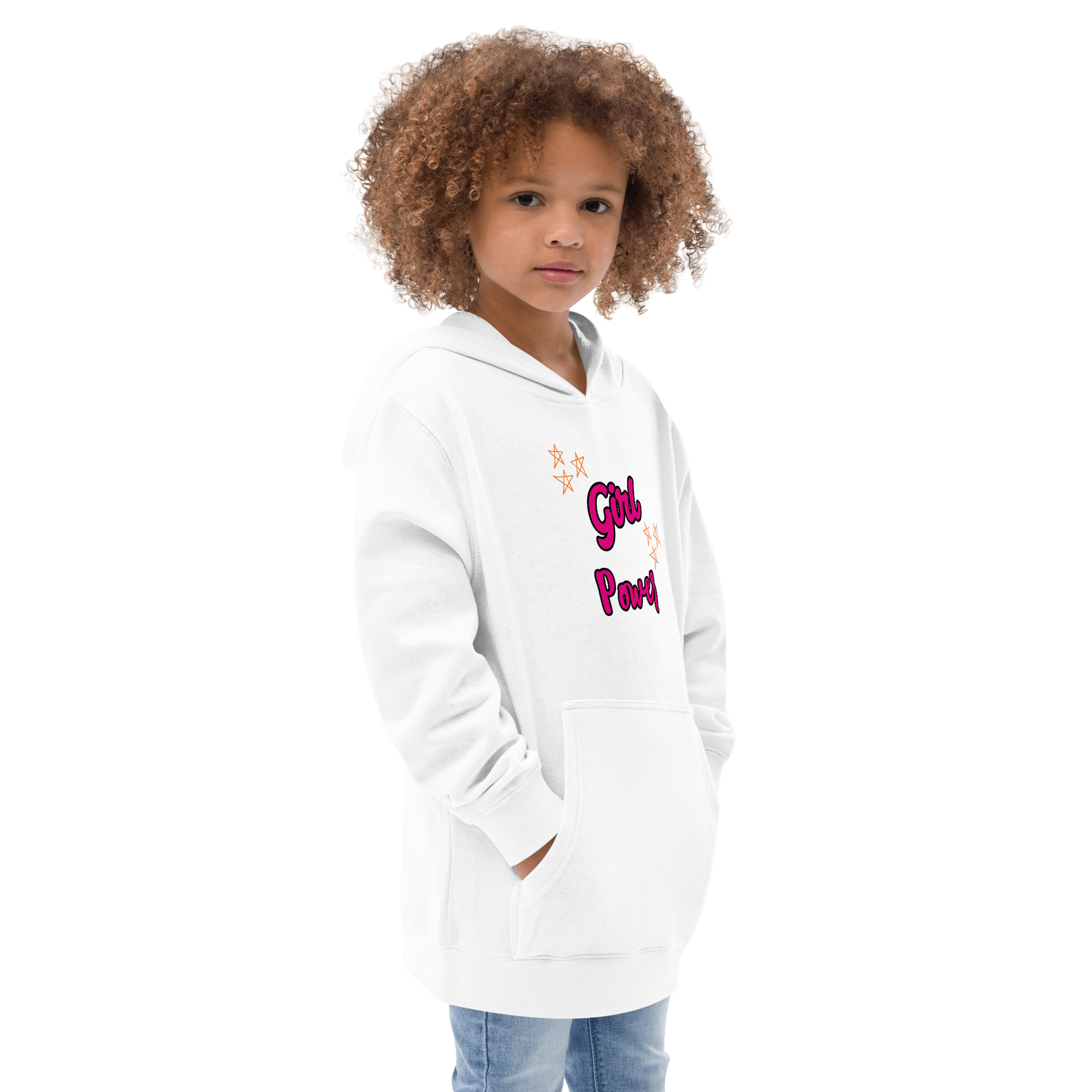 Girl Power Kids fleece hoodie - L & M Kee, LLC