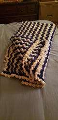 Navy Ripple Afghan