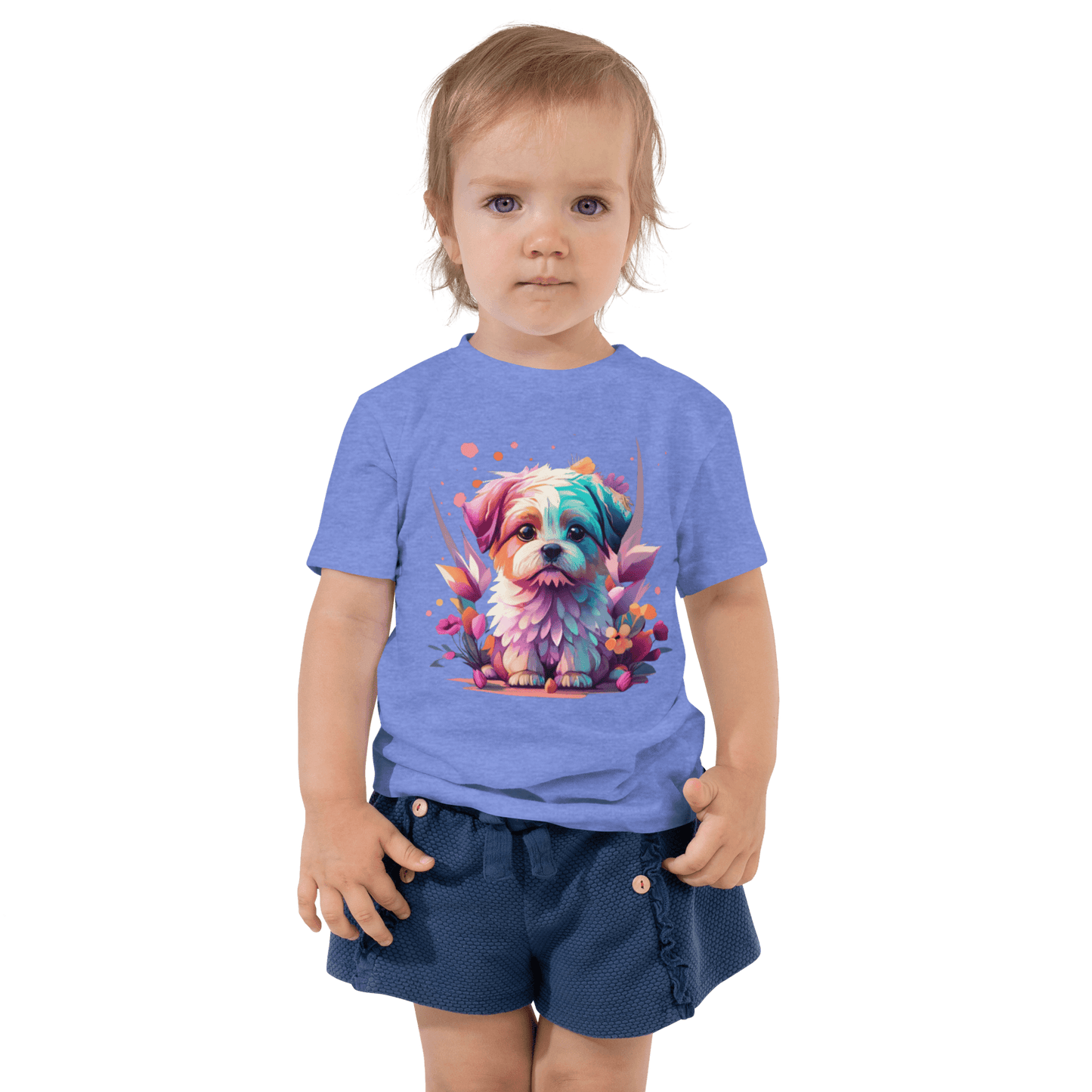 Cute Puppy Toddler Short Sleeve Tee - L & M Kee, LLC