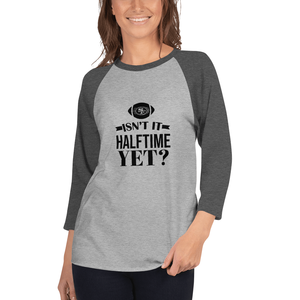 Super Bowl Half Time 3/4 sleeve raglan shirt - L & M Kee, LLC