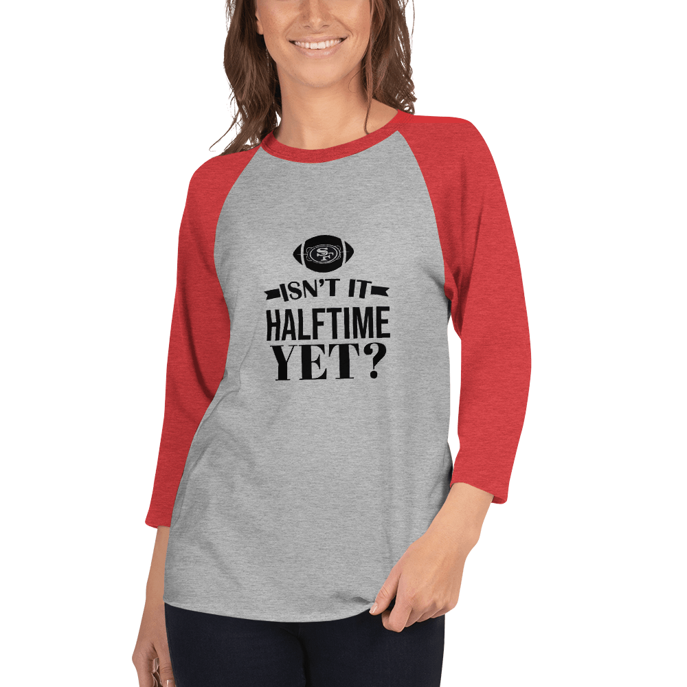 Super Bowl Half Time 3/4 sleeve raglan shirt - L & M Kee, LLC