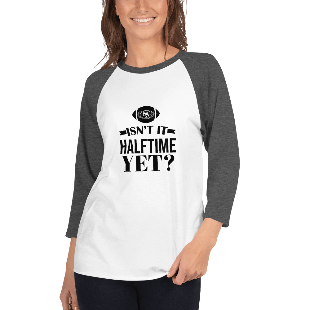 Super Bowl Half Time 3/4 sleeve raglan shirt - L & M Kee, LLC