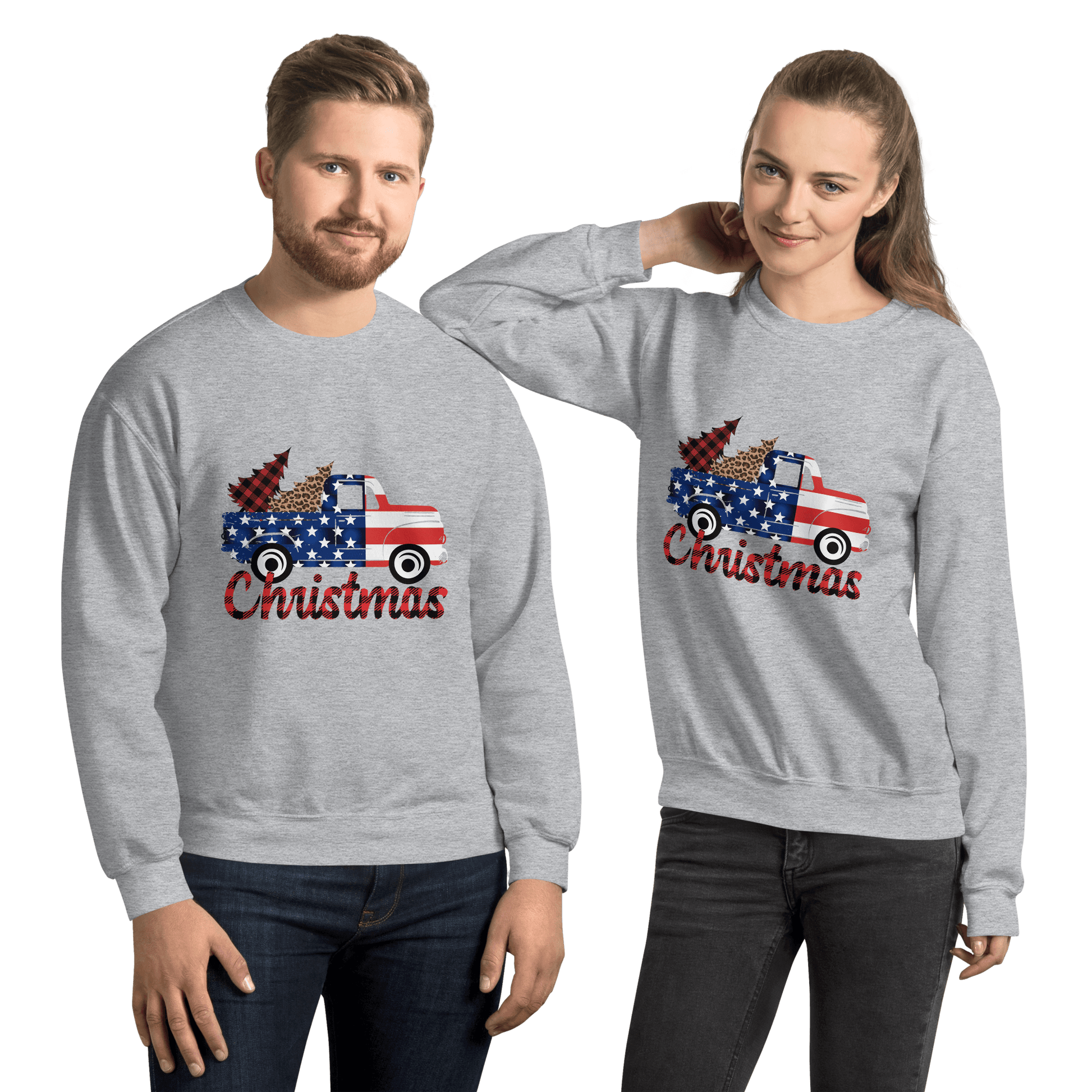 Christmas Truck Sweatshirt - L & M Kee, LLC