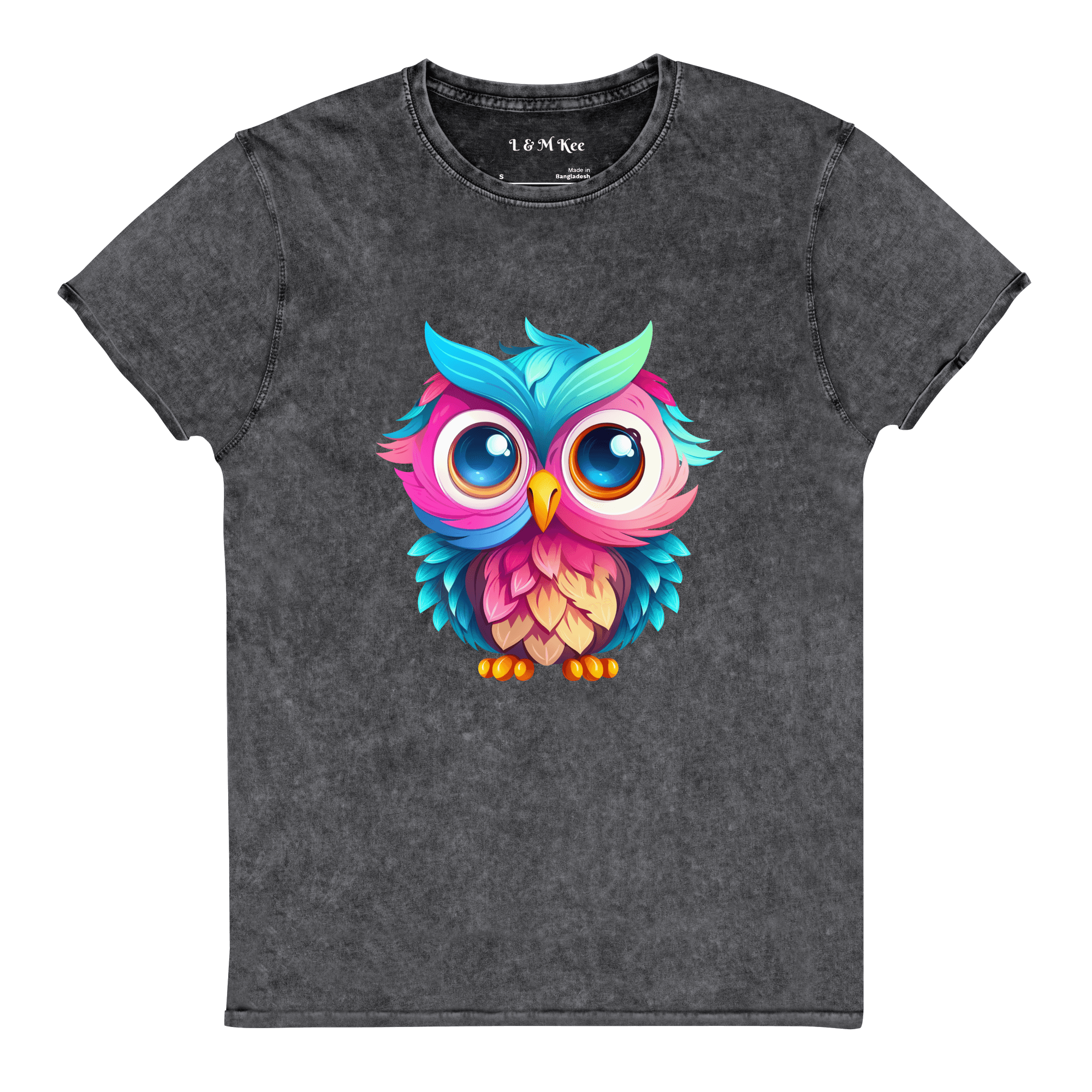 Owl Denim T-Shirt - L & M Kee, LLC