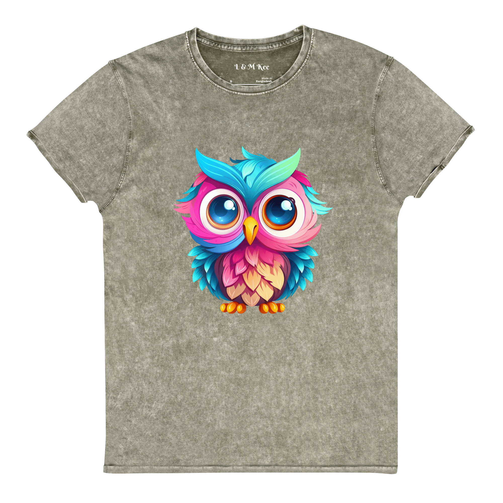 Owl Denim T-Shirt - L & M Kee, LLC
