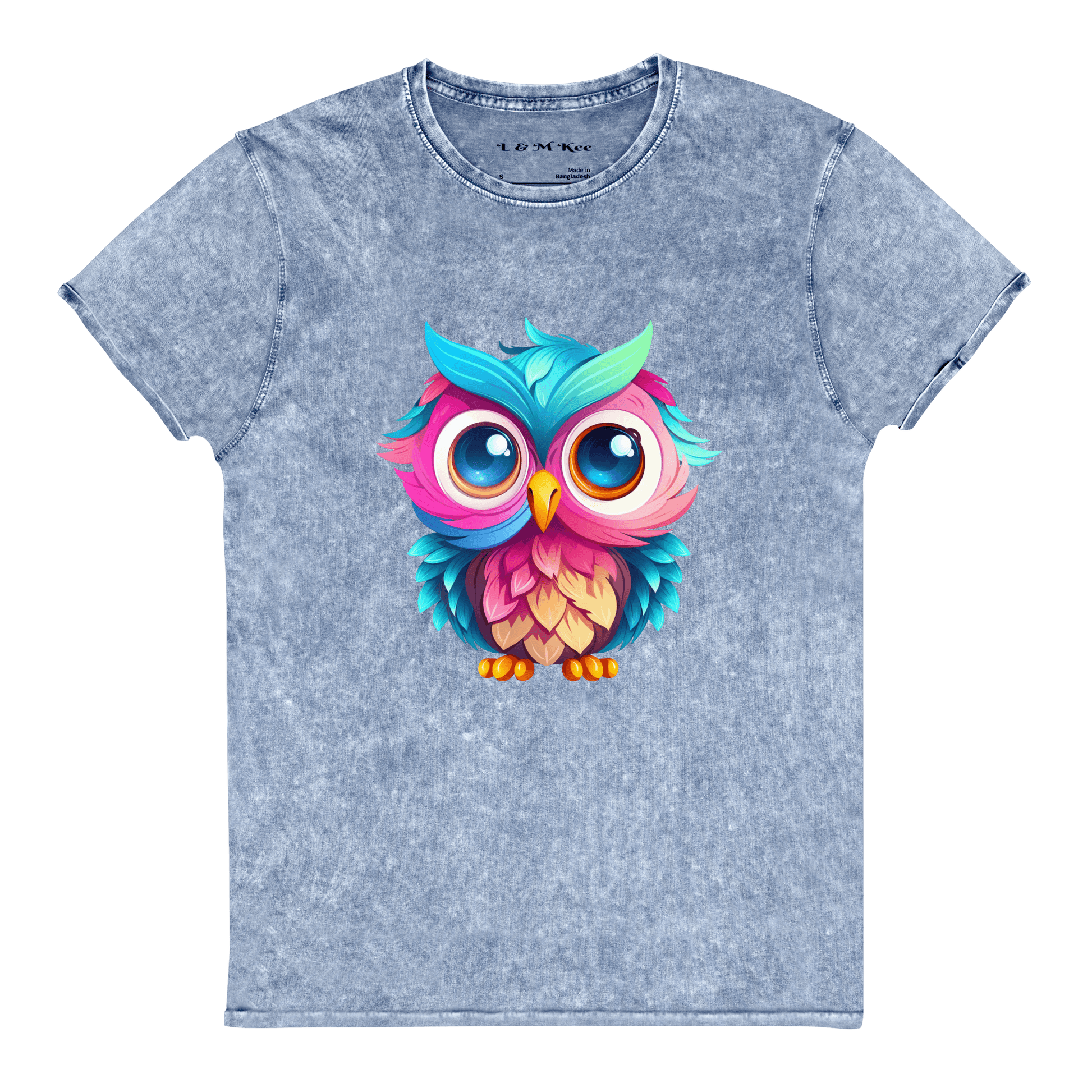 Owl Denim T-Shirt - L & M Kee, LLC