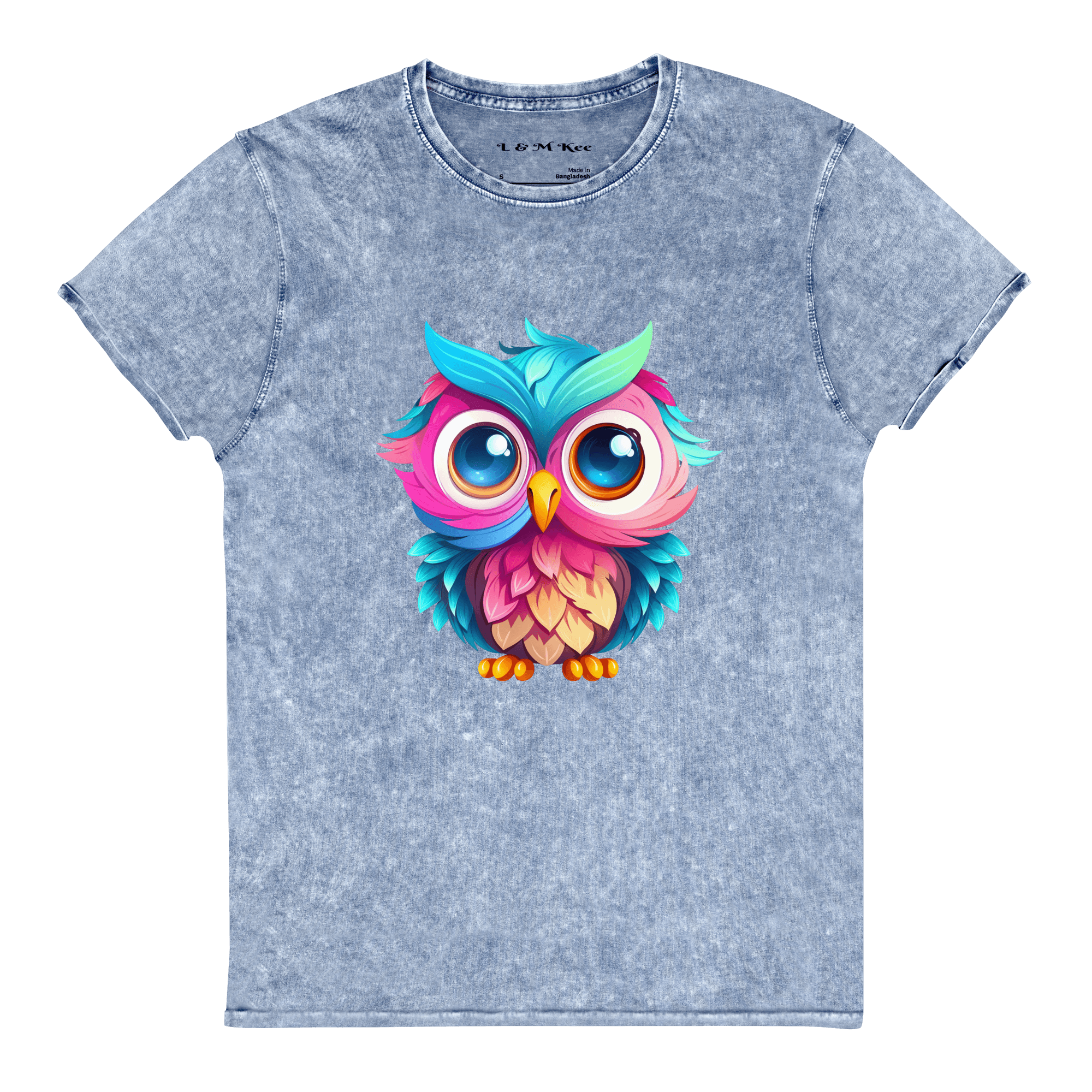 Owl Denim T-Shirt - L & M Kee, LLC