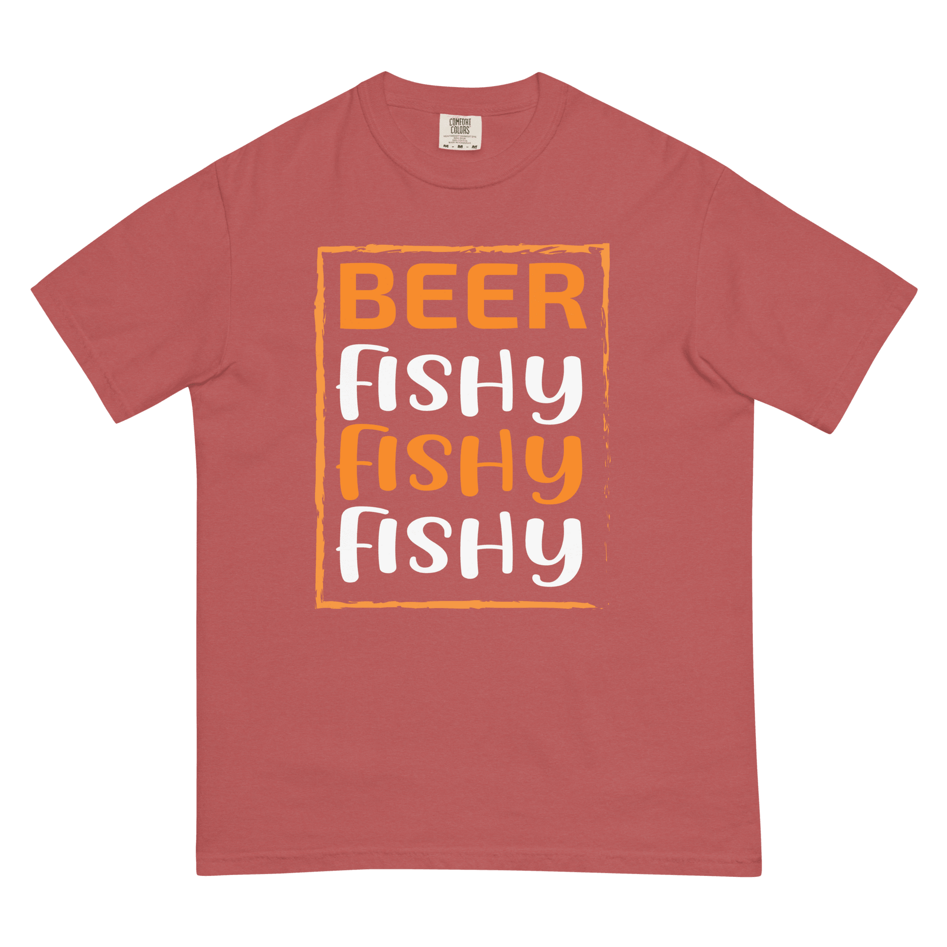 Beer Fishy Unisex Heavyweight T-shirt - L & M Kee, LLC