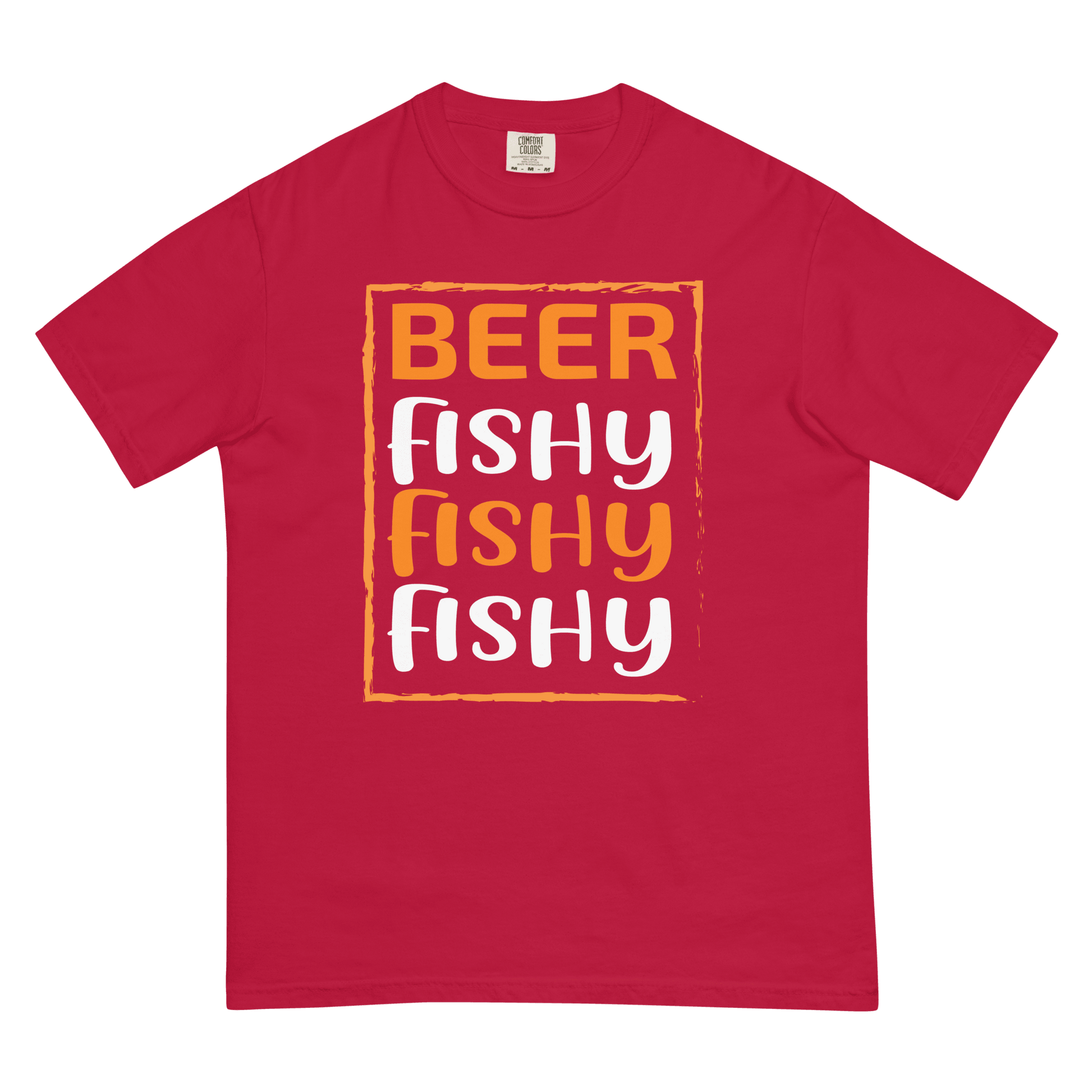 Beer Fishy Unisex Heavyweight T-shirt - L & M Kee, LLC