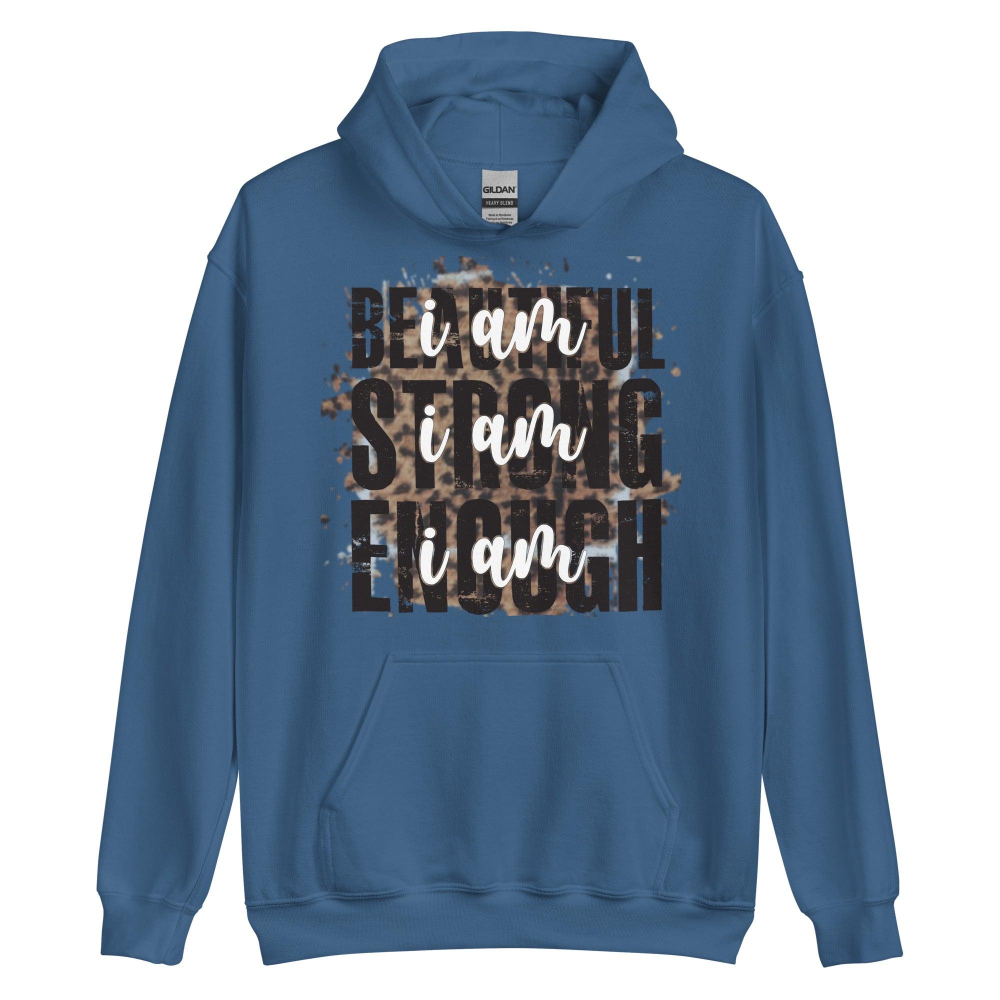 Beautiful Strong Enough Unisex Hoodie - L & M Kee, LLC