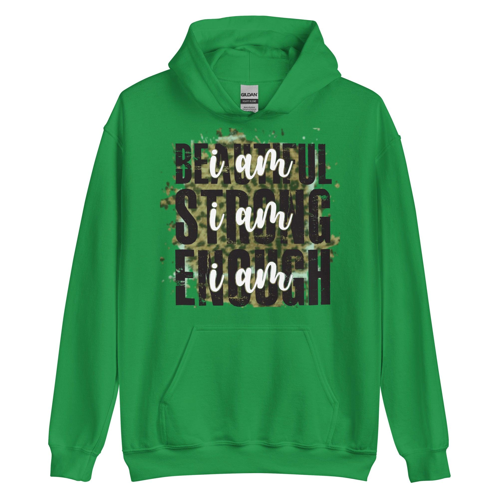 Beautiful Strong Enough Unisex Hoodie - L & M Kee, LLC