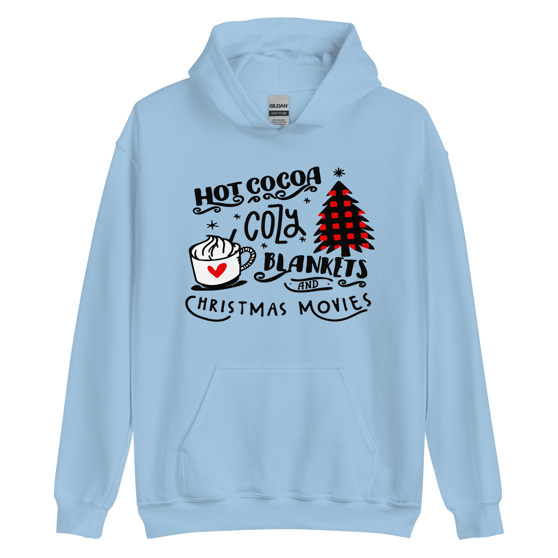 Hot Cocoa Cozy Christmas Movies Unisex Hoodie - L & M Kee, LLC