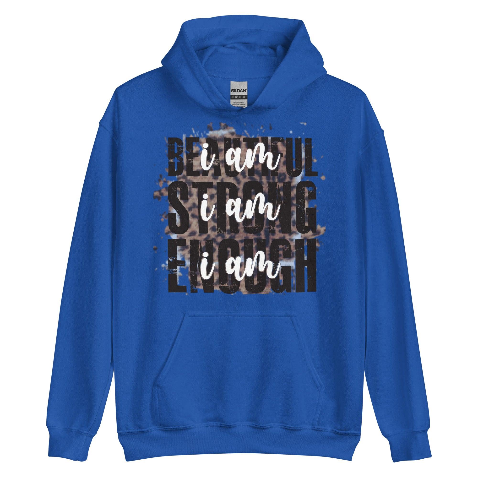 Beautiful Strong Enough Unisex Hoodie - L & M Kee, LLC