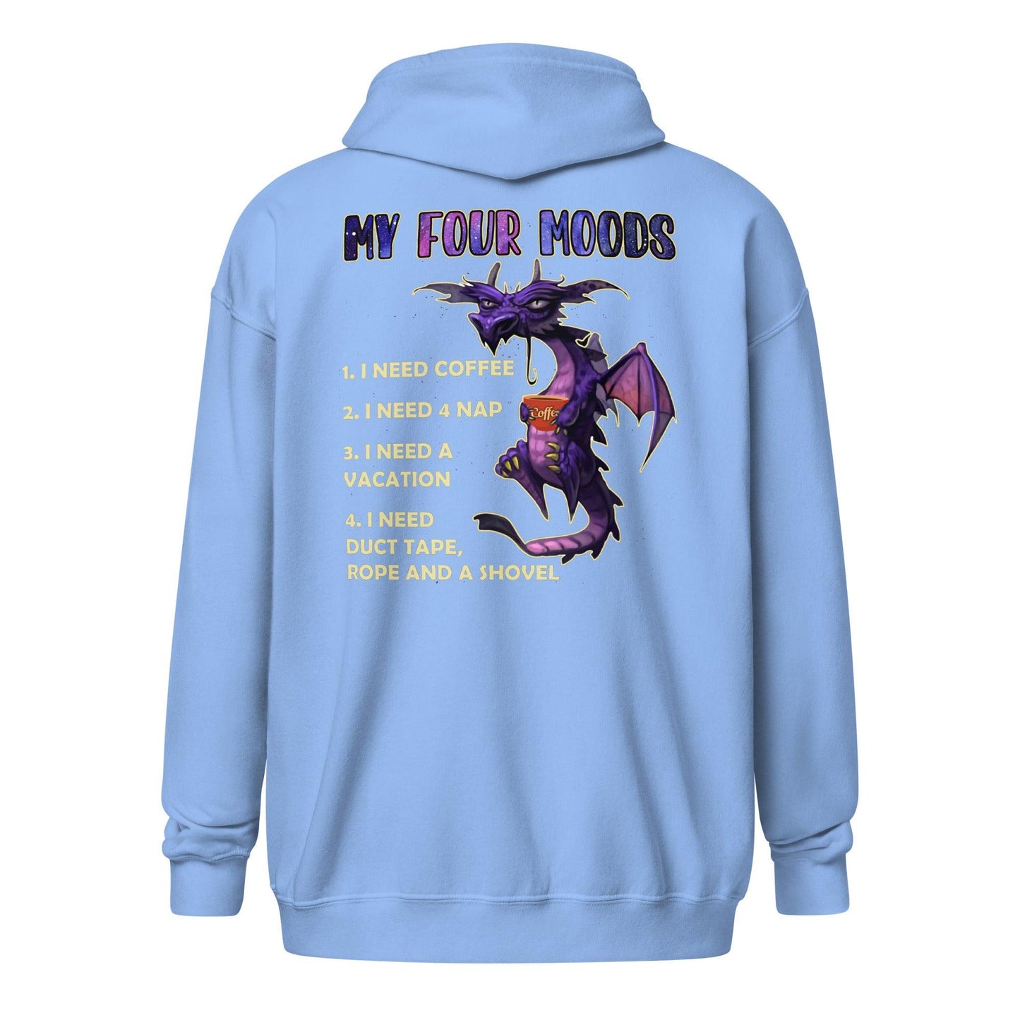 My Four Moods Unisex heavy blend zip hoodie