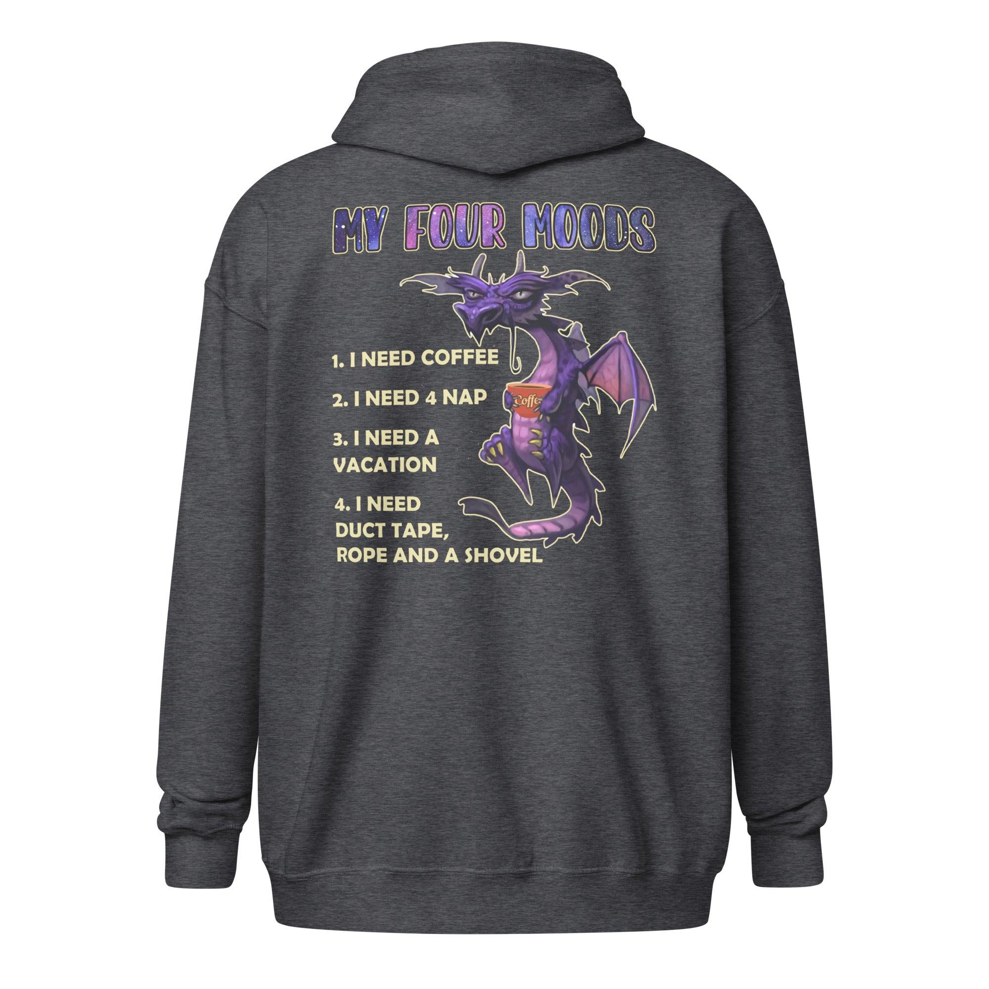 My Four Moods Unisex heavy blend zip hoodie - L & M Kee, LLC