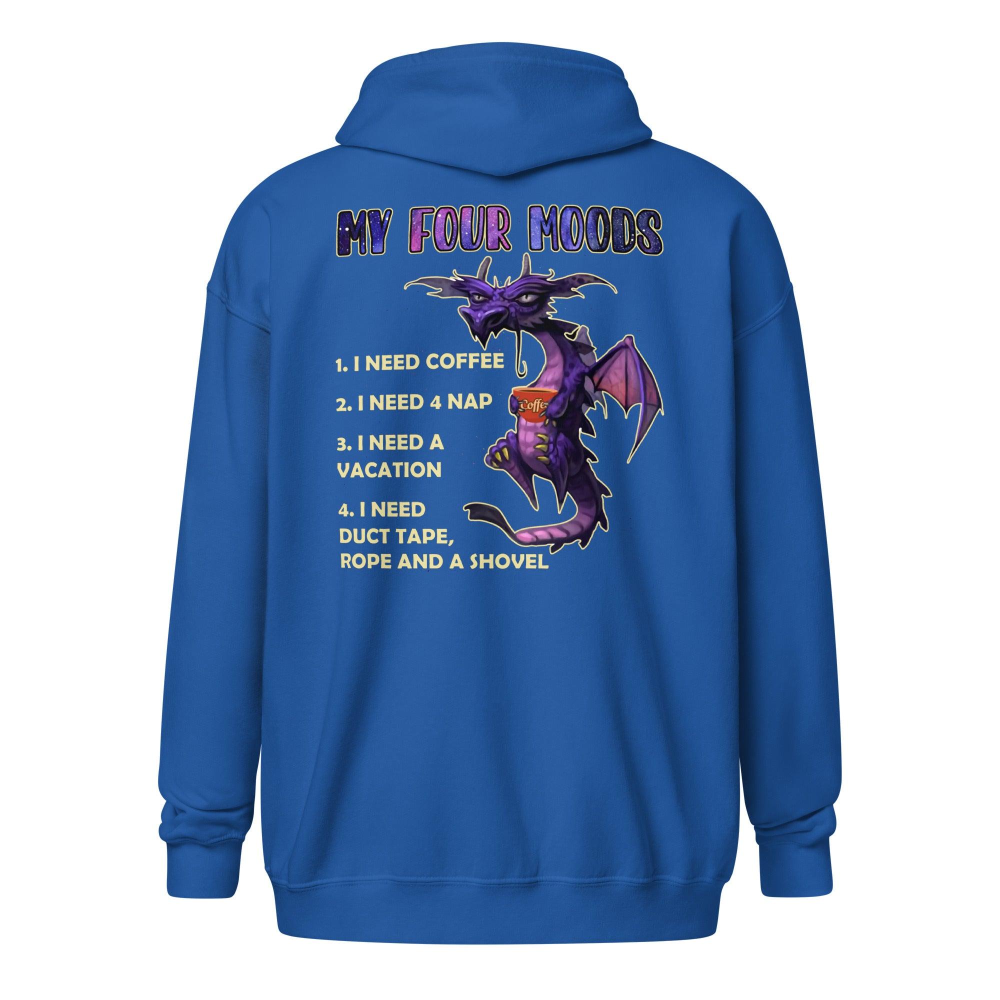 My Four Moods Unisex heavy blend zip hoodie - L & M Kee, LLC