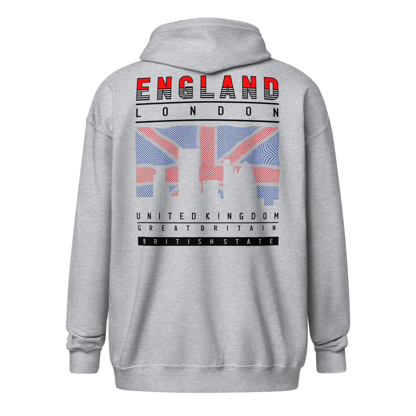 England London Unisex heavy blend zip hoodie - L & M Kee, LLC