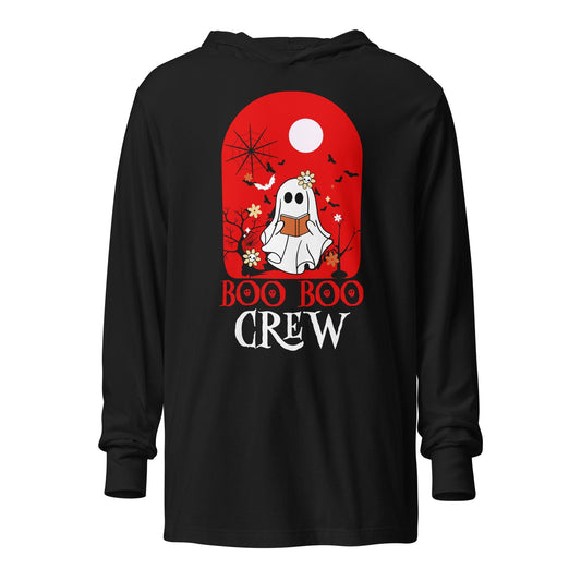 Boo Crew Hooded long-sleeve tee - L & M Kee, LLC