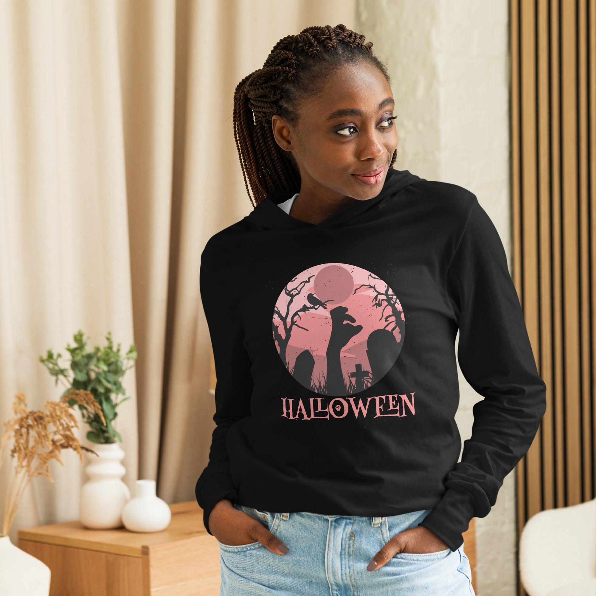 Halloween Dead Hooded long-sleeve tee - L & M Kee, LLC