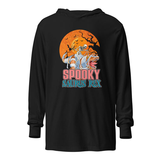 Spooky Saurs Rex Hooded long-sleeve tee - L & M Kee, LLC